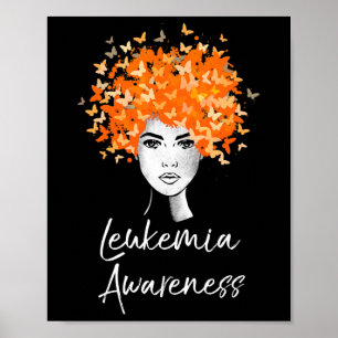 Leukemia Awareness Butterflies Gift  Poster