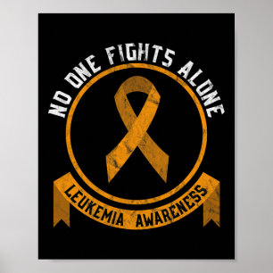 Leukemia Awareness Fight The Stigma Blood Cancer Poster