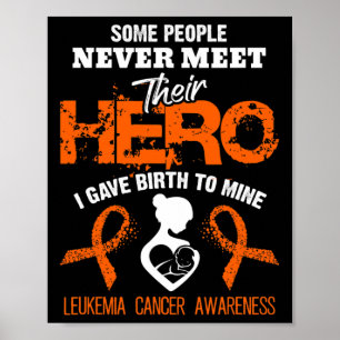Leukemia Awareness Meet My Hero Poster