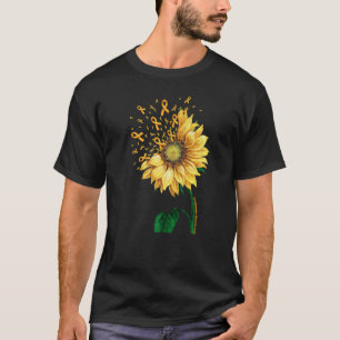 LEUKEMIA Awareness Sunflower   T-Shirt