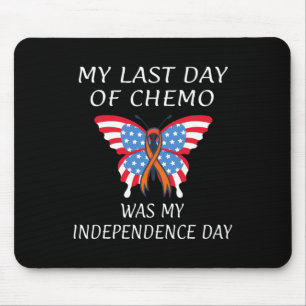 Leukemia Blood Cancer USA American Flag Independen Mouse Pad