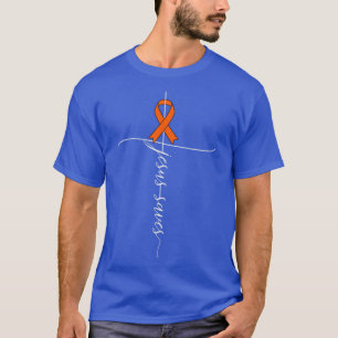 Leukemia Cancer Awareness Jesus Saves Christian Gi T-Shirt
