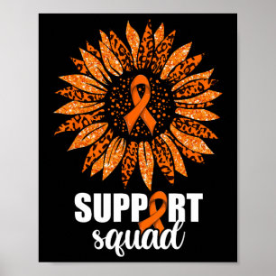 Leukemia Support Squad Shirt Poster