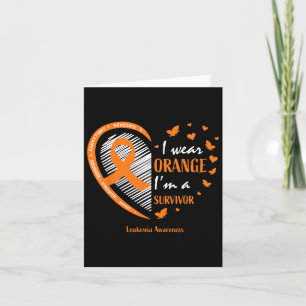 Leukemia Survivor Gifts Women Men Kids Mom Sister Card
