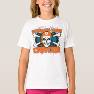 Leukemia Tougher Than Cancer Skull T-Shirt