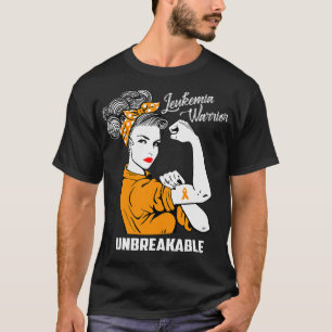 Leukemia Warrior Unbreakable Awareness Gift T-Shirt