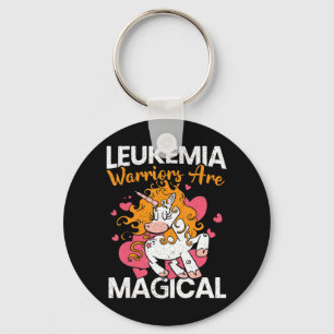 Leukemia Warriors Are Magical Unicorn Leukemia Awa Keychain