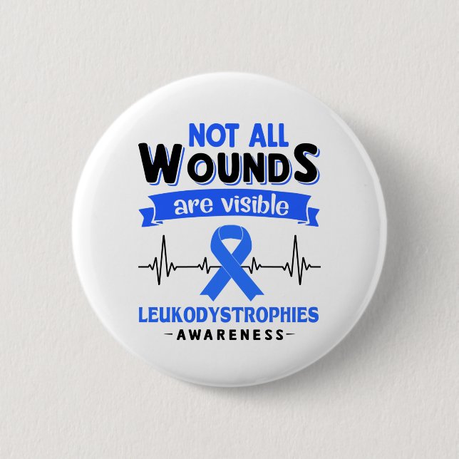 Leukodystrophies Awareness Month Ribbon Gifts 2 Inch Round Button (Front)