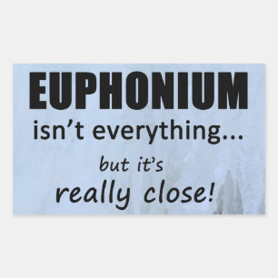 L'euphonie n'est pas tout Sticker rectangulaire