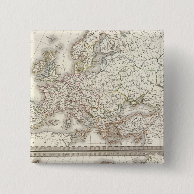 L'Europe 800, 1500 2 Inch Square Button (Front)