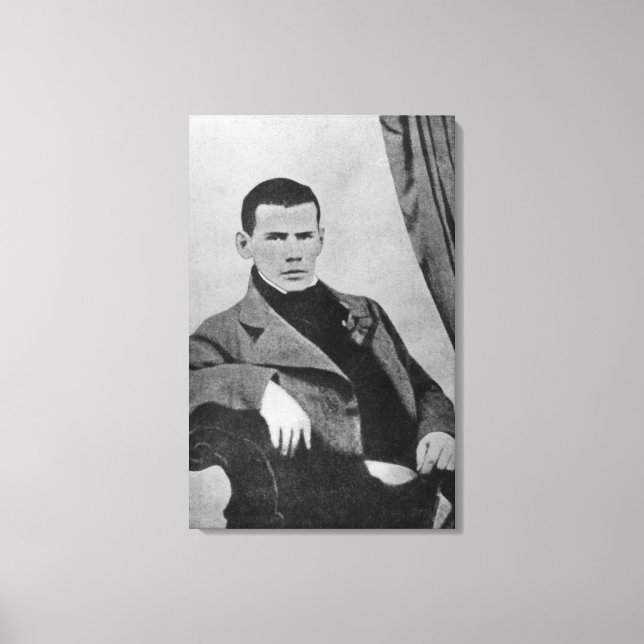 Lev Nikolaevich Tolstoy  as a student Canvas Print (Front)