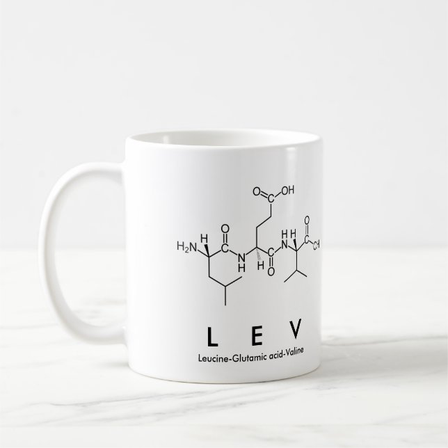 Lev peptide nom mug (Gauche)