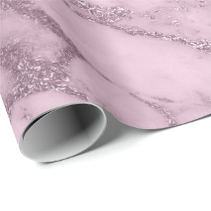 Levander Mauve Marble Stone Abstract Metalli Wrapping Paper