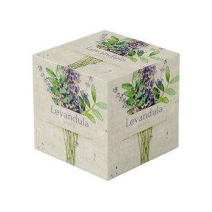 Levandula spica l. notepad cube