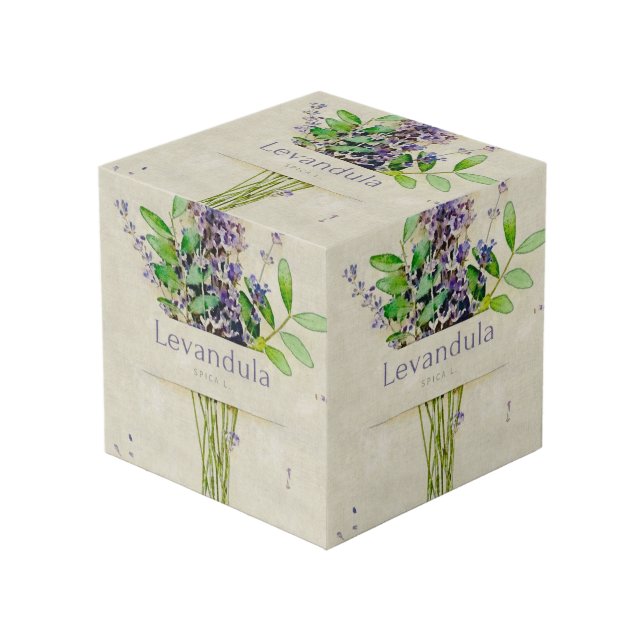 Levandula spica l. notepad cube (Front Angled)