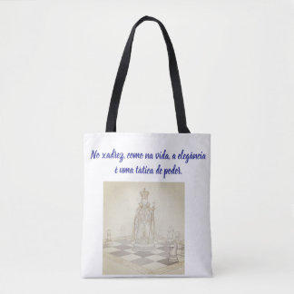 Leve sua estratégia para onde você for tote bag