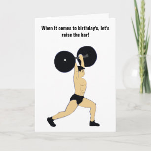 Levée de la carte d'anniversaire de la barre