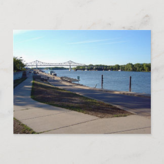 Levee - Winona, MN Postcard