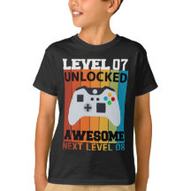 🎮Level 07 Unlocked Birthday T-Shirt 