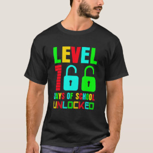 Level 100 Day Of School Unlocked Gaming Gamer Cute T-Shirt