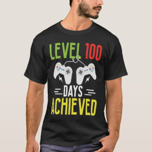 Level 100 Days Achieved Video Game Kids T-Shirt