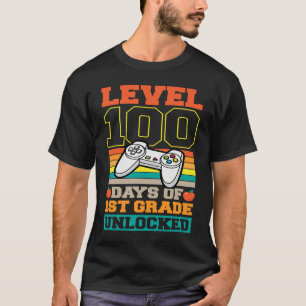 Level 100 Days of 1st Grade Unlocked Video Games G T-Shirt