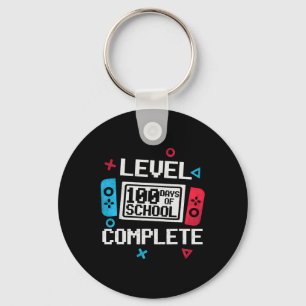 Level 100 Days Of School Complete Happy 100th Days Keychain