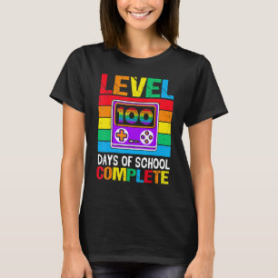 Level 100 Days of School Completed Rainbow Video G T-Shirt