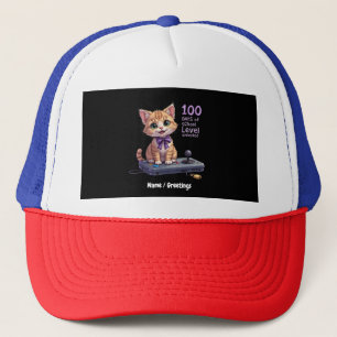 Level 100 Days of School Unlocked Celebrate Trucker Hat