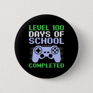 Level 100th Day Of School Completed For Kids  2 Inch Round Button