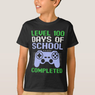 Level 100th Day Of School Completed For Kids  T-Shirt