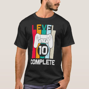 Level 10 Complete 10th Year Anniversary Wedding Fo T-Shirt