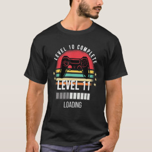 Level 10 Complete Birthday Vintage Retro Level Gam T-Shirt