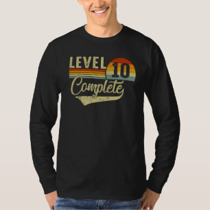 Level 10 Complete Retro Video Gamers Couple 10th A T-Shirt