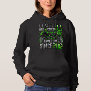 Level 10 Unlocked Awesome Since 2012 10th Birthday Hoodie