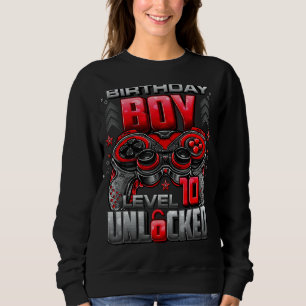 Level 10 Unlocked Awesome Since 2012 10th Birthday Sweatshirt