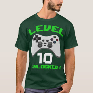 Level 10 unlocked birthday gift kids teenager T-Shirt