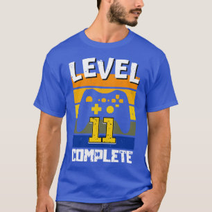 Level 11 Complete 11th Birthday Retro Gaming Kids T-Shirt