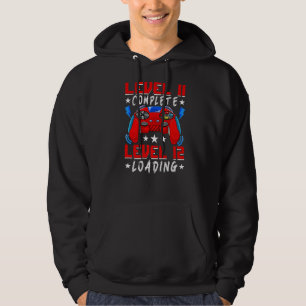 Level 11 Complete Video Gamer 11th Birthday 11 Yea Hoodie