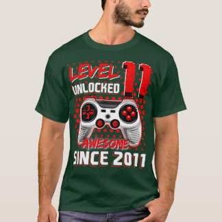 Level 11 Unlocked Awesome 2011 Video Game 11th Bir T-Shirt