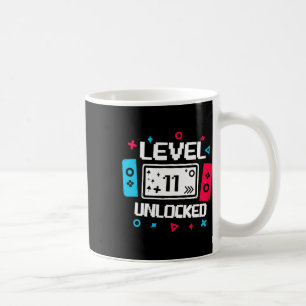 Level 11 Unlocked Gamer 11th Birthday Gift Video G Coffee Mug