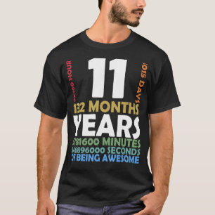 Level 11 Unlocked Video Game 11th Birthday Party R T-Shirt