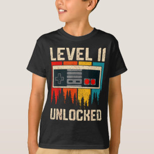 Level 11 Unlocked Video Game Controller Birthday M T-Shirt