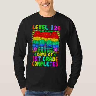 Level 120 Days Of 1st Grade Completed Video Game P T-Shirt