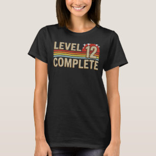 Level 12 Complete Gaming Vintage 12 Years Wedding T-Shirt