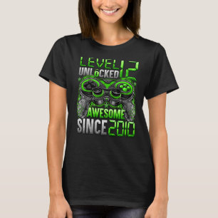 Level 12 Unlocked Awesome Since 2010 12th Birthday T-Shirt