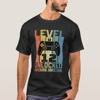 Level 12 Unlocked Birthday Gamer Awesome Since 200 T-Shirt