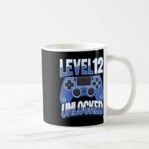 Level 12 Unlocked Funny Video Gamer 12th Birthday Coffee Mug