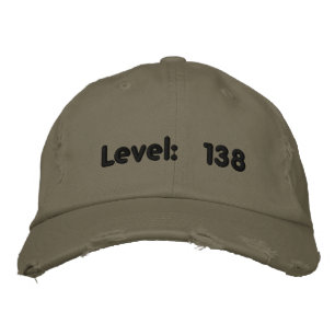 Level: 138 embroidered hat