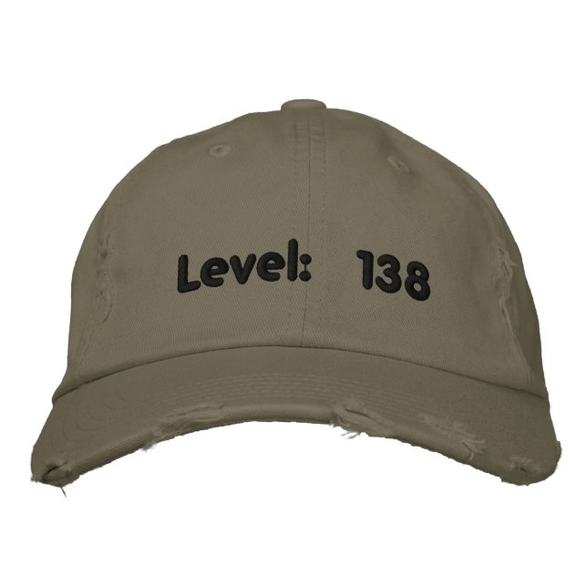 Level: 138 embroidered hat (Front)
